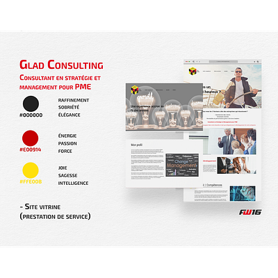 Site web Glad Consulting branding design logo refonte dun logo refonte dun site website