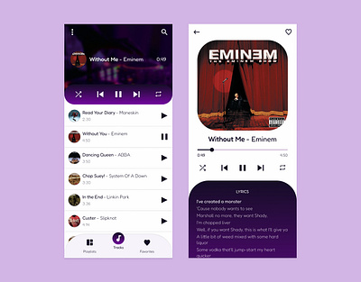 Music App app app design design mobile mobile design music app ui ui design uiux ux ux design