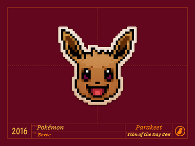 Icon of the Day #65 design eevee game game boy gameboy icon icons illustration pixel pocket monsters pokémon video game