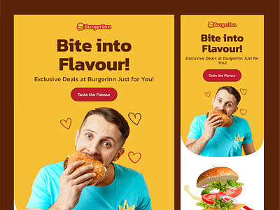 BurgerInn Email Design burger burger email design burger email template burger templates email design email design templates email designs email newsletter fast food email design food email template food templates