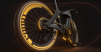 Futuristic Bicycle 2077 3d 3d art 3d bike 3d modeling 3d modern bicycle cyperbunk digitall art fantasy future