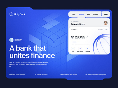 Bank interface for high-speed transfers bank bank services banking banking platform design finance website financial fintech fintech website modern banking money management payments platform startup transactions ui ux wallet webdesign website