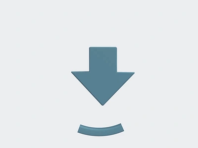 Download Icon 3D 3d arrow download icon progress tick ui web