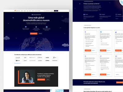 Cloudflare - Landing page design concept cloudflare concept design landing page redesign ui ux web design