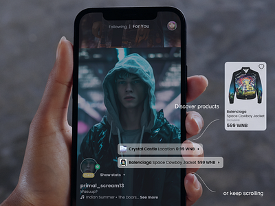 Wannabe — Discover Products app design discover following for you listing mobile product design products scroll social stats ui ux