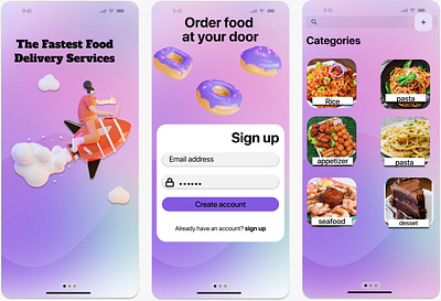 Delivery App Redesign ui