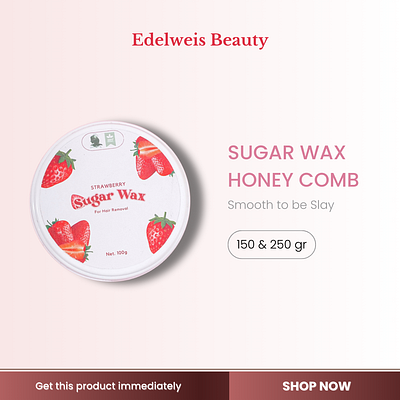 Sugar Waxing Edelweis Beauty branding graphic design