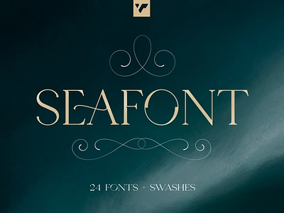 Seafont - serif typeface. Free Font branding creative custom elegant family invitation invite ligature ligature glyphs luxe serif typeface wedding