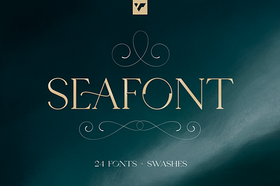 Seafont - serif typeface. Free Font branding creative custom elegant family invitation invite ligature ligature glyphs luxe serif typeface wedding