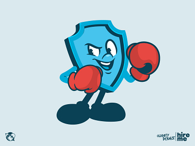 Shield Mascot boxing character design graphics illustration mascot mscot design shield t shirt design tee design vector vector design