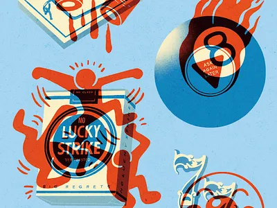 Unlucky. graphic design illustration