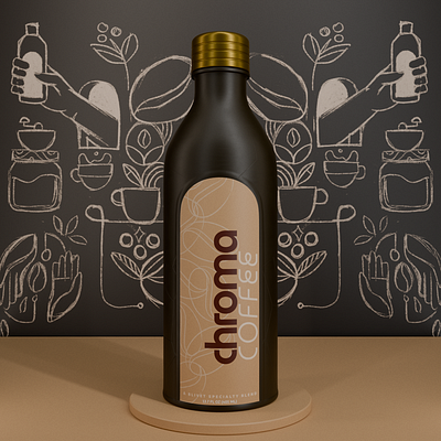 Chroma Coffee 3d 3d animation animation graphic design product design