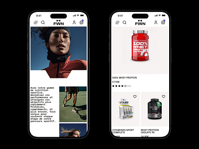 Fitness world - website app design ecommerce fitness mobile shopping sport ui ux web website world