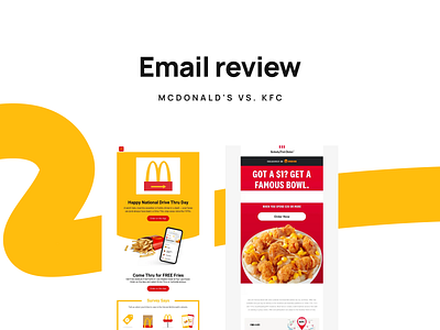 Email review McDonald's vs. KFC design email email builder email campaign email design email marketing email newsletter email review email templates email tips html email newsletter stripo email ui