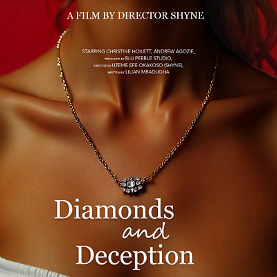 Poster for the Short film Diamonds and Deception ai film designer film poster graphic design photoshop poster poster designer