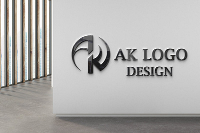 Ak logo design graphic design