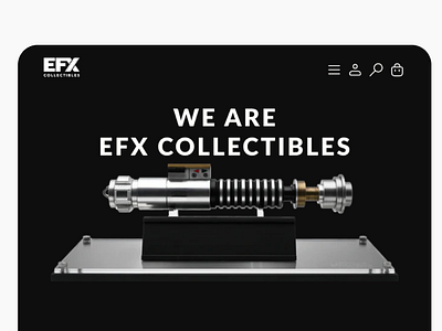 EFX Collectibles Landing page redesign design landpage starwars ui ui design user interface webdesign