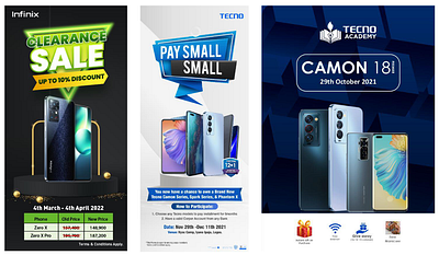 TECNO & INFINIX POSM DESIGN branding graphic design