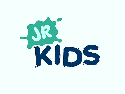 Junior Kids Ministry Logo Concept 2 brand identity brand identity design branding branding design child church colorful design fun graphic design grunge junior kids logo ministry paint playful splatter vector