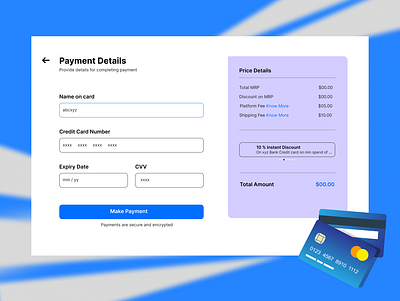 Daily UI #002 - Credit Card Checkout dailyui design ui ux