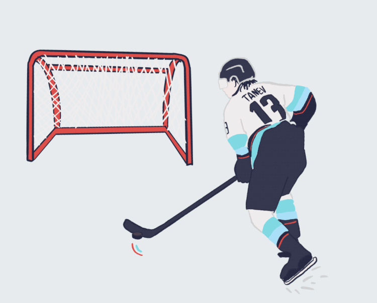 Goal 2d 2d animation animation cel animation frame by frame gif goal hockey illustration motion nhl sports