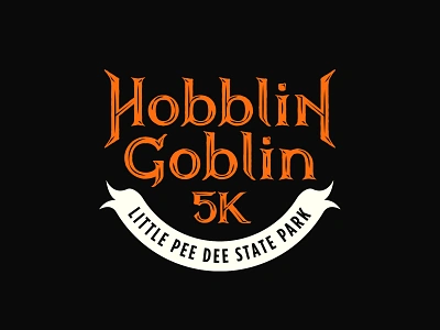 Hobblin Goblin 5k design goblin lettering logo race type typography vector