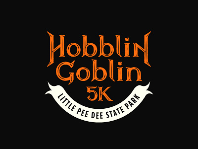 Hobblin Goblin 5k design goblin lettering logo race type typography vector