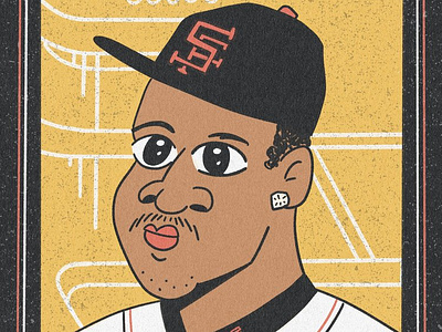 Barry Bonds barry bonds baseball character charicature giants illustration mlb portrait san francisco sf sports