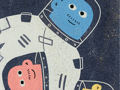 Spaceman abstract art astronaut character character design illustration space