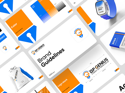 ISP GENIUS Brand Guidelines agency logo app icon brand identity branding creative logo digital logo isp genius brand guidelines isp genius logo isp genius logo design isp logo logo design modern logo modern logo 2024 software logo web3 logo