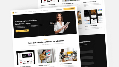 Landing page - Gestão de trafego branding clean design design e commerce illustration logo ui ui ux user interface ux