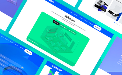 Visocare - Website Project 3d branding graphic design ui