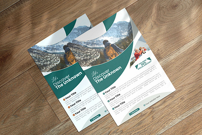 Travel Flyer Design adventure creativeflyer design flyer graphic desgin illustrator tour tourism travel trip