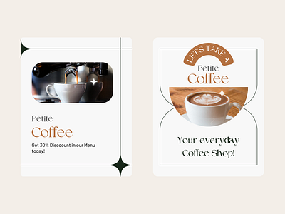 Coffee Shop Social Media Design. animation branding carousel cofee shop design graphic design illustration logo ui