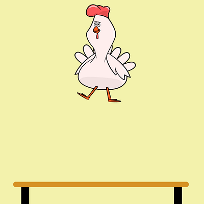 Jump after effects animal animation 2d argentina chicken draw freelancer gif illustrator illustratrion jump motion graphics