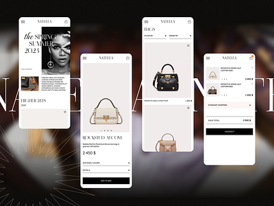 Natella | Online store concept design e commerce online store ui ux website