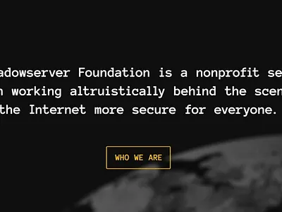 Shadowserver — Hero Image Motion Graphic graphic hero image motion security