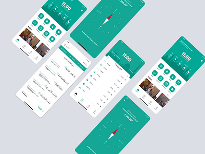 Muslim App - WaktuQ app design muslim muslim app prayer app quran quran app ui ui design user interface ux web