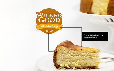 Identity Design — Wicked Good Cheesecakes cheese cheesecake design good identity logo wicked wicked good yellow