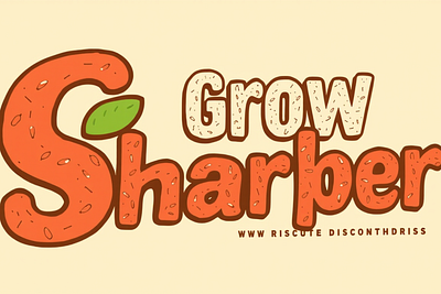 Grow Sharper -display font design font font sans serif graphic design illustration