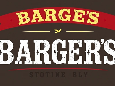 Bargers Distressed-display font design font font sans serif graphic design illustration logo vector