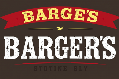 Bargers Distressed-display font design font font sans serif graphic design illustration logo vector