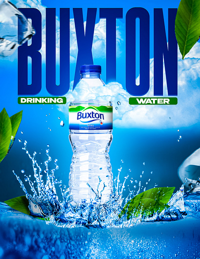 Drinking Water Flyer 3d animation branding graphic design logo motion graphics ui