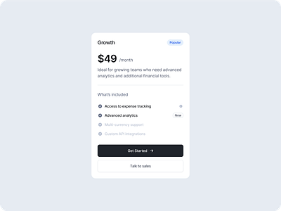 Pricing Component - SquareUi design system figma pricing product design ui ux web design