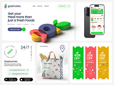 Food Service Brand Guideline apps ui bag brand guideline branding fastfood food food delivery apps food service food service brand guideline guideline label design website