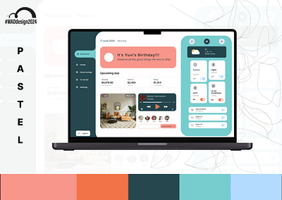 Pastel palette design challenge branding design graphic design illustration ui ux