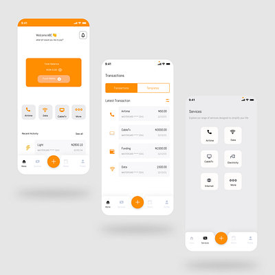 Velopay Mobile Payment App icon typography ui ux