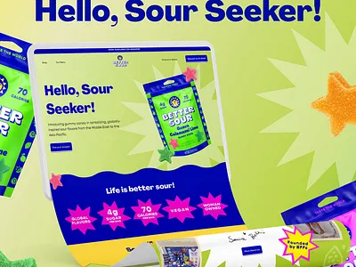 Better Sour Announcement Gif gif packaging shopify design social media website