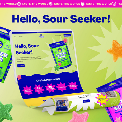 Better Sour Announcement Gif gif packaging shopify design social media website