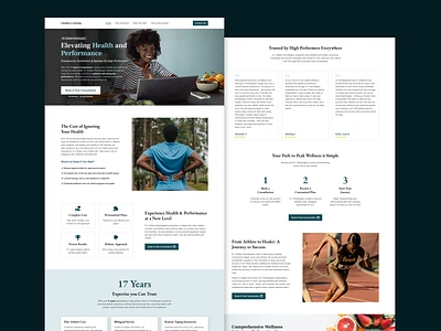 Landing Page : Nutritionist chiropractor chiropractor health landing page nutritionist ui ui design ux ux design web design wellness